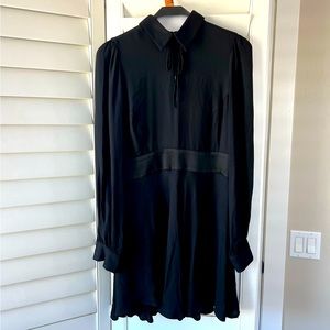 Zara Black Collared Dress